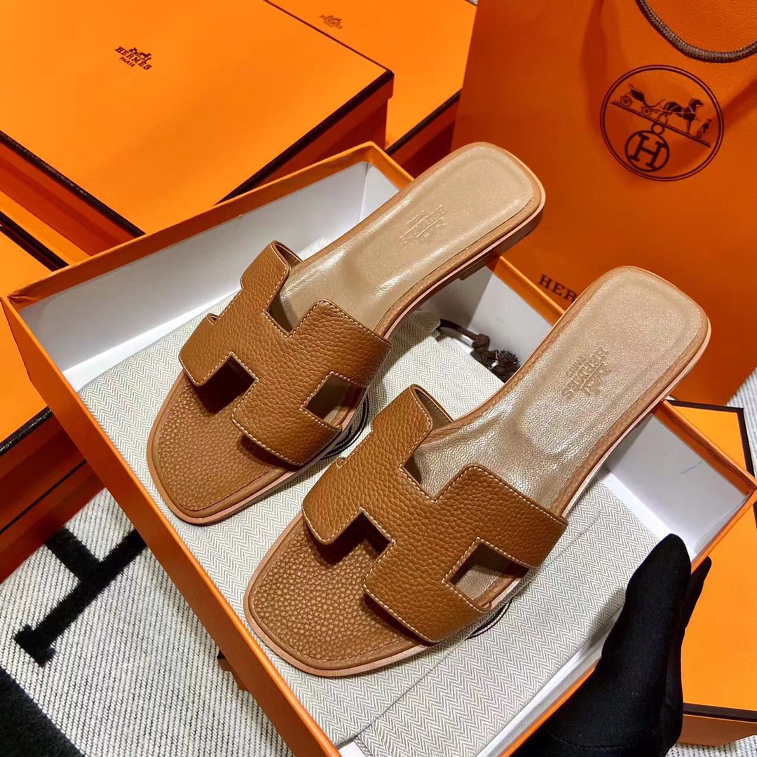 에르메스 올수공 오란 슬리퍼 샌들 토고 34